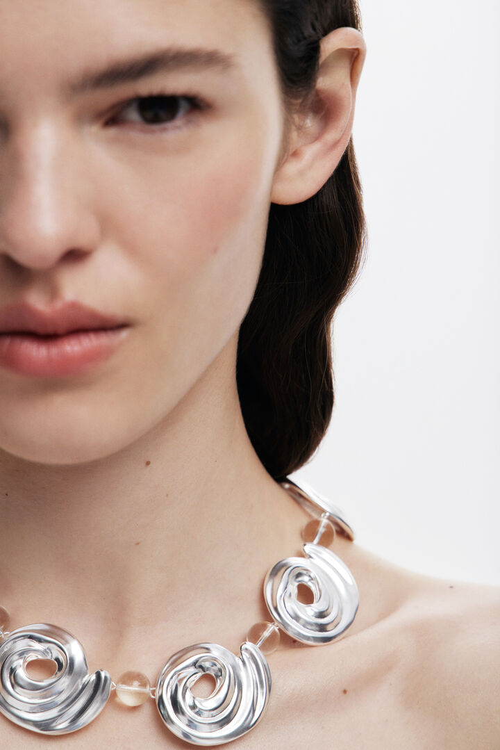 Zalio gold-plated spiral necklace | Desigual