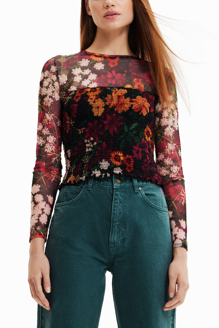 Samarreta slim curta tul | Desigual