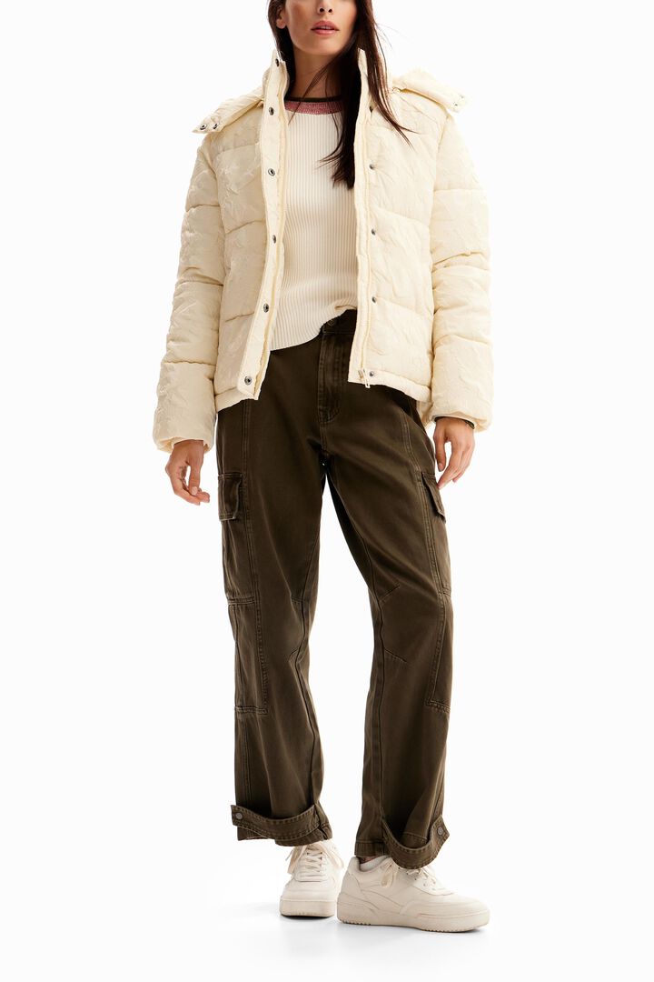 Textured quilted jacket | Desigual