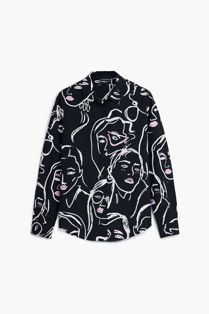 Camisa estampado caras | Desigual