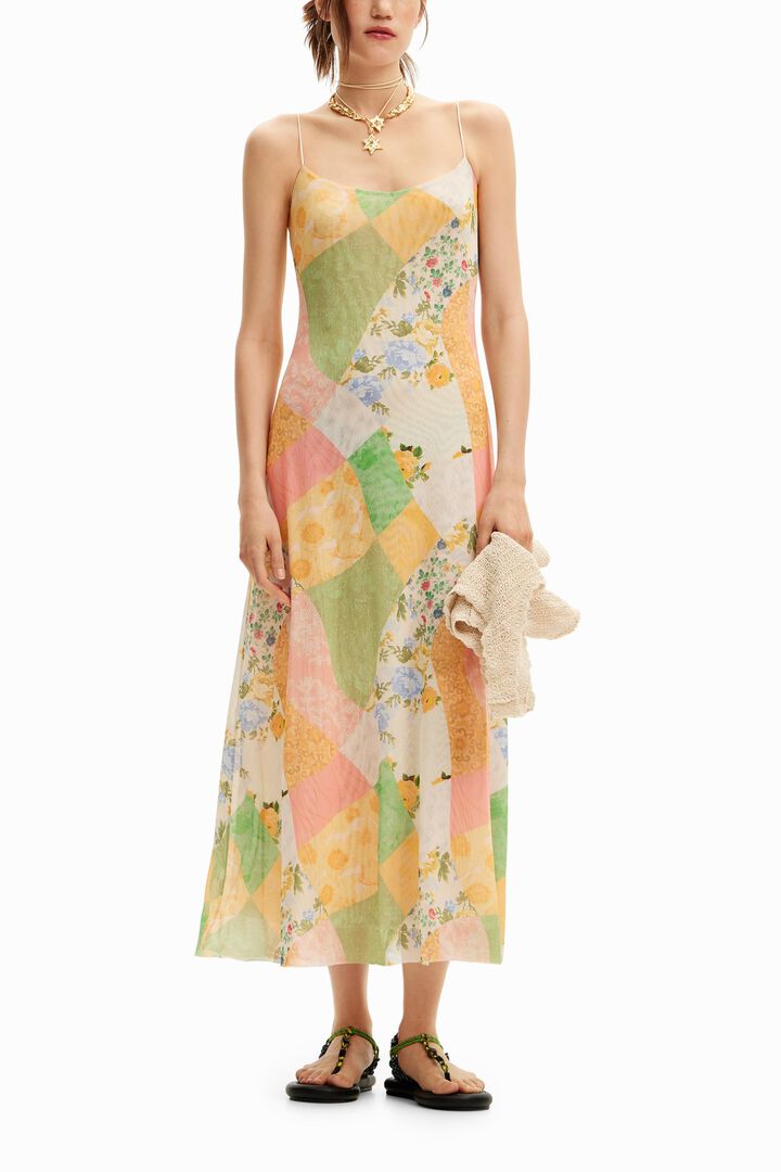 Vestido midi h&iacute;brido