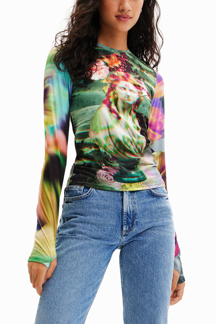 T-shirt buste fantaisie | Desigual