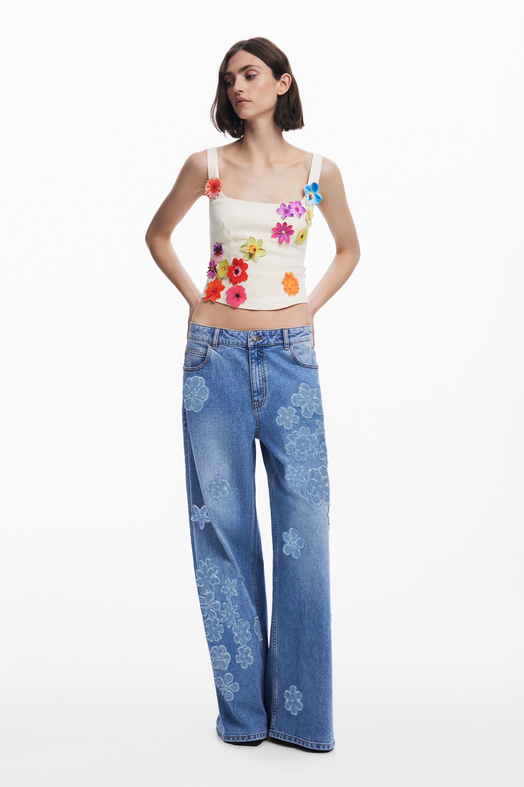 Blouse corset à fleurs Tyler McGillivary - Desigual - Modalova
