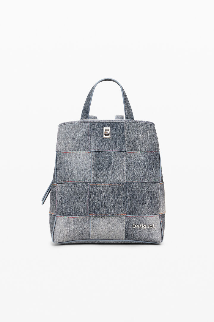 Zaino intrecciato effetto denim medio | Desigual