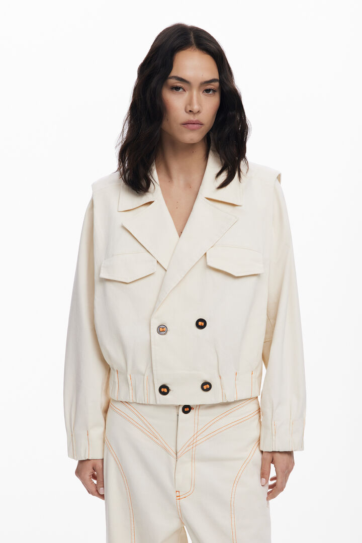 Detachable trucker jacket