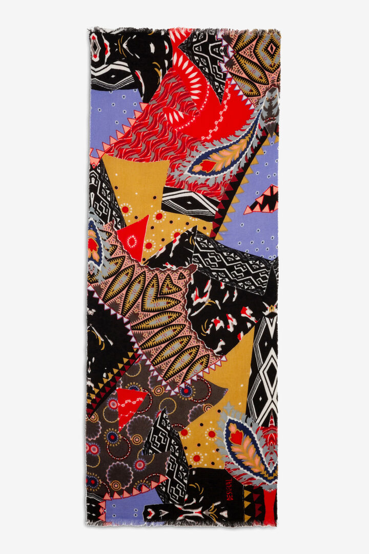 Écharpe rectangulaire arty | Desigual