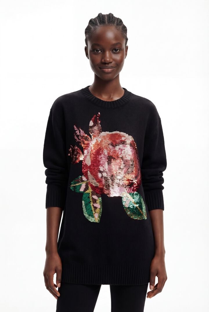 M. Christian Lacroix oversize sequin pullover