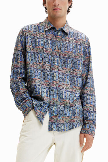 Embroidered arty logo shirt | Desigual
