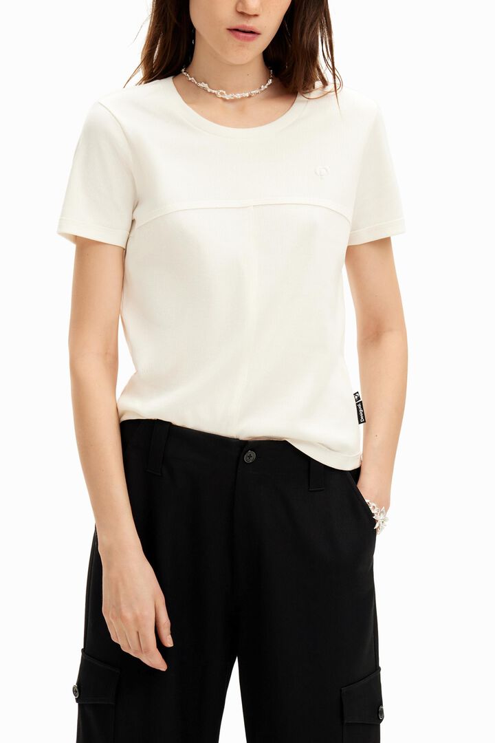 Patchwork seams T-shirt | Desigual