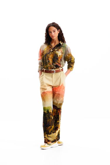 M. Christian Lacroix straight landscape trousers | Desigual