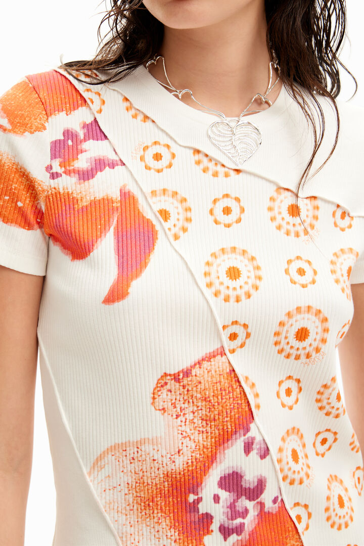 Patchwork floral T-shirt | Desigual