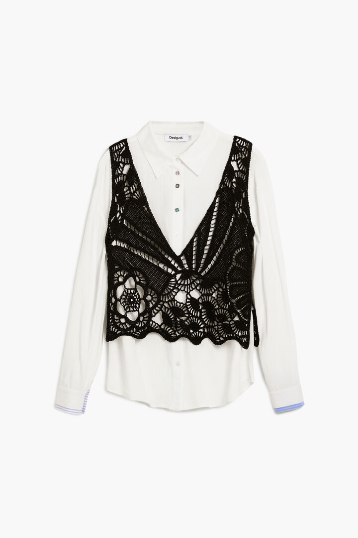 Chemise manches longues 2 en 1 | Desigual