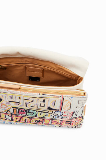 Sac à bandoulière moyen lettering | Desigual