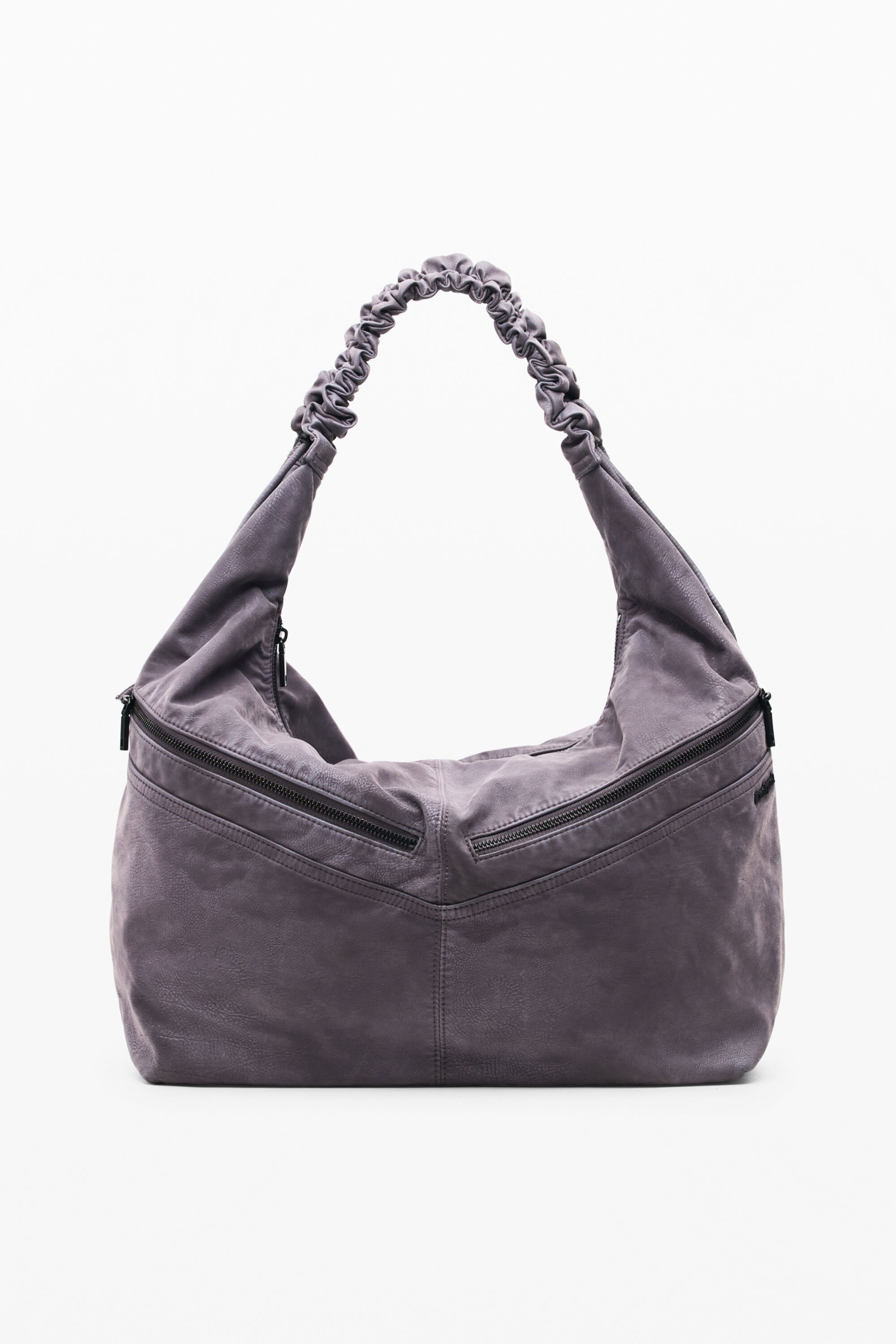 Bolso mediano efecto piel