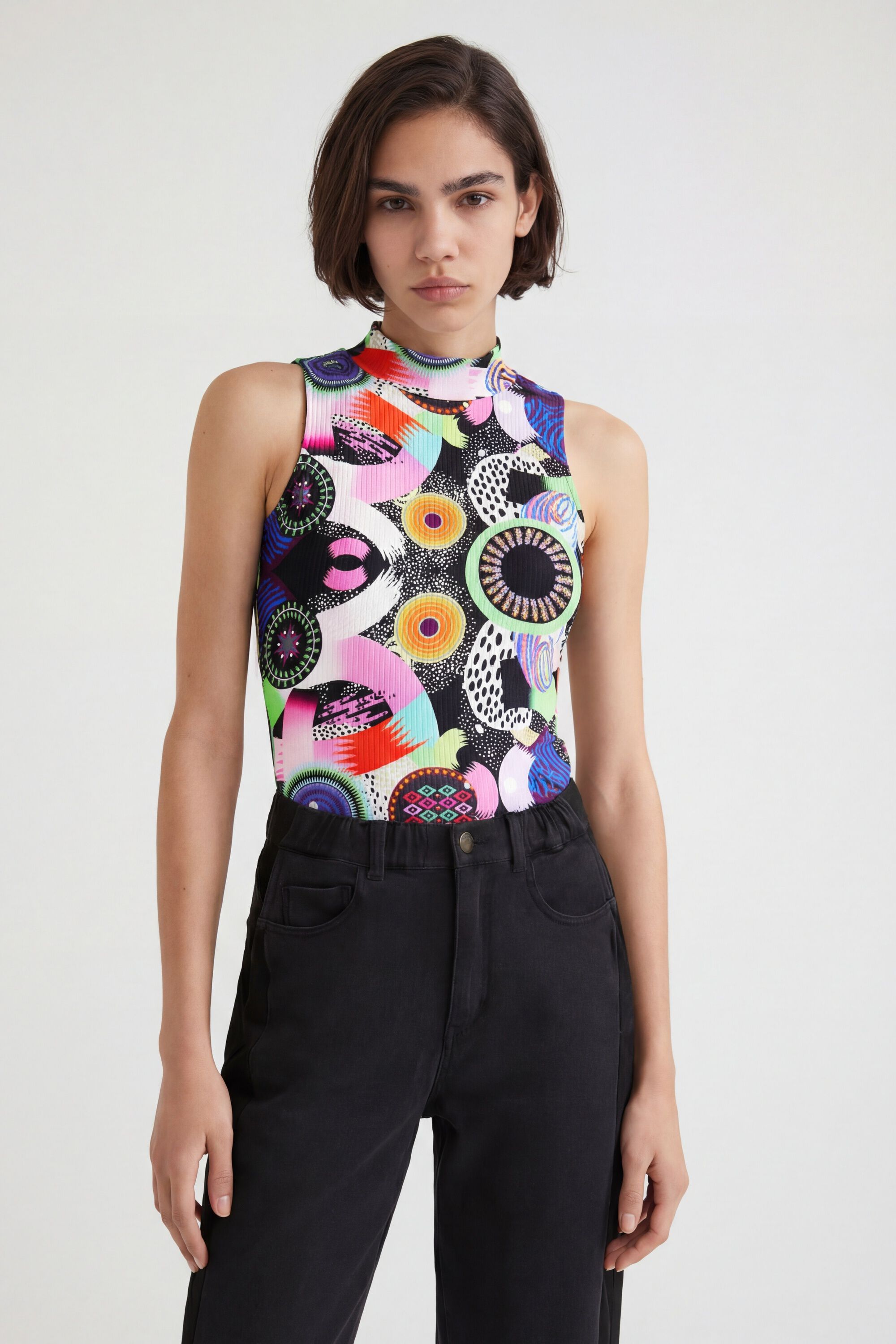 Desigual, Galaktischer Body M. Christian Lacroix, Viskose, Schwarz, L