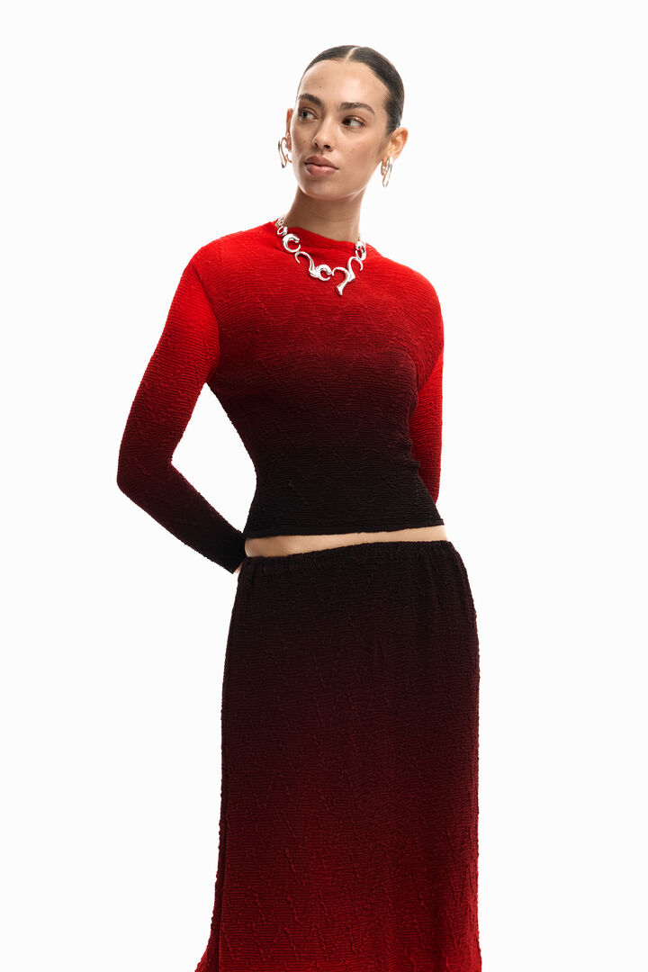 Jupe midi dégradée | Desigual