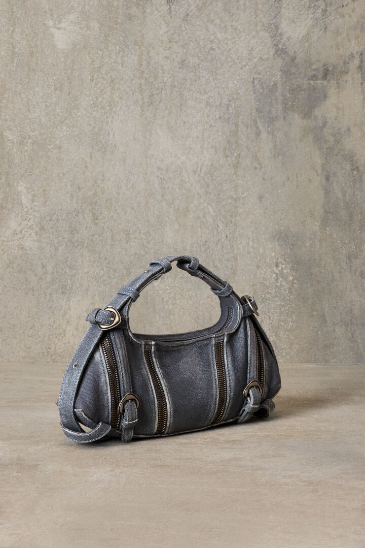 Sac moyen en denim et cuir studio | Desigual