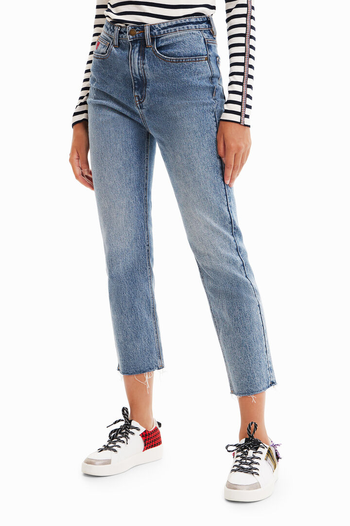 Straight cropped jeans | Desigual