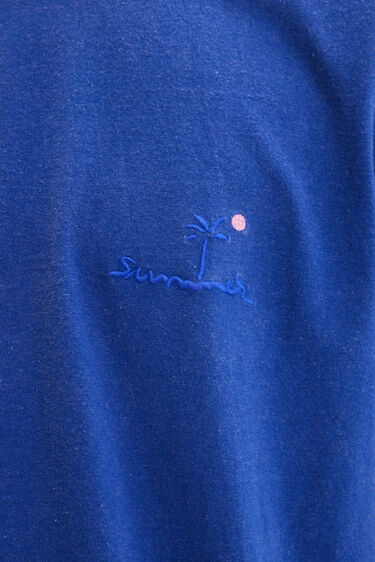 Camiseta lisa bordado | Desigual