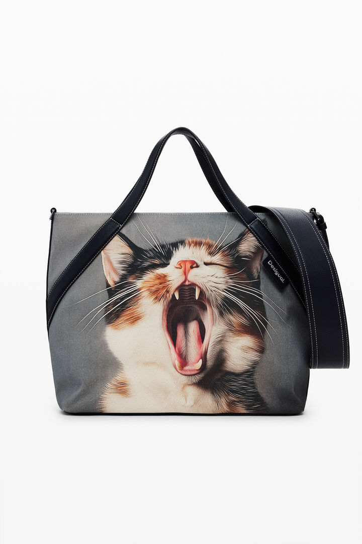 Bolso shopper gato grande | Desigual
