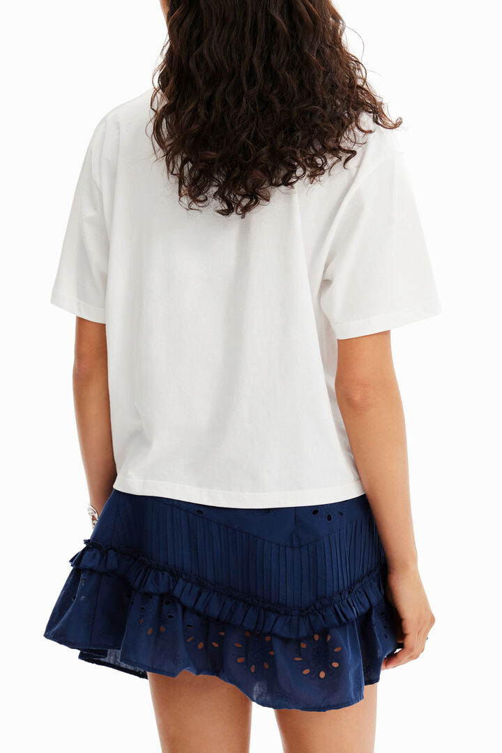 Camiseta parche flor | Desigual