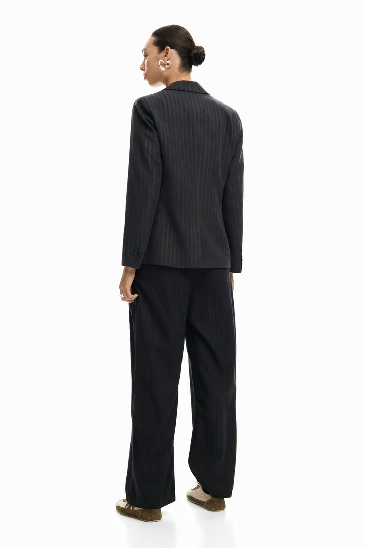 Striped patch blazer | Desigual