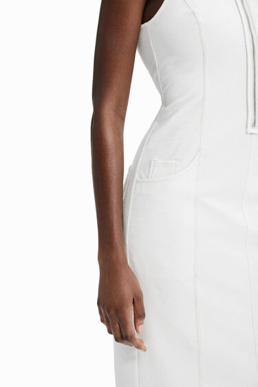 Vestido cremallera midi Nathy Peluso | Desigual