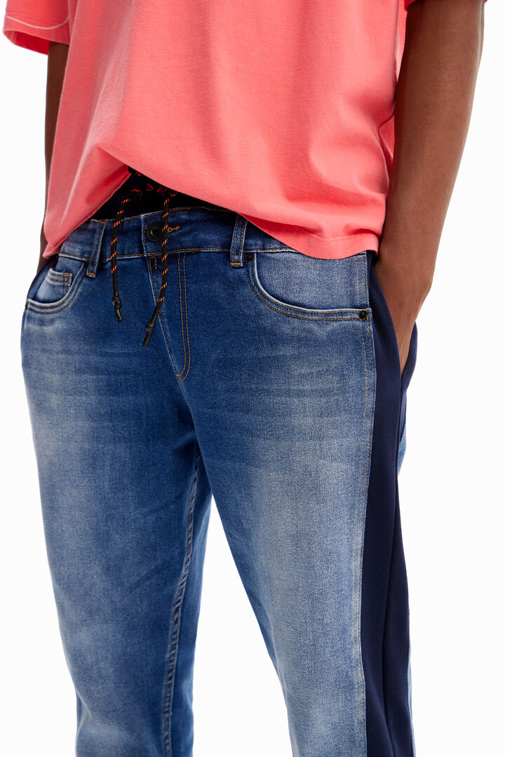 Hybrid denim jogging trousers | Desigual