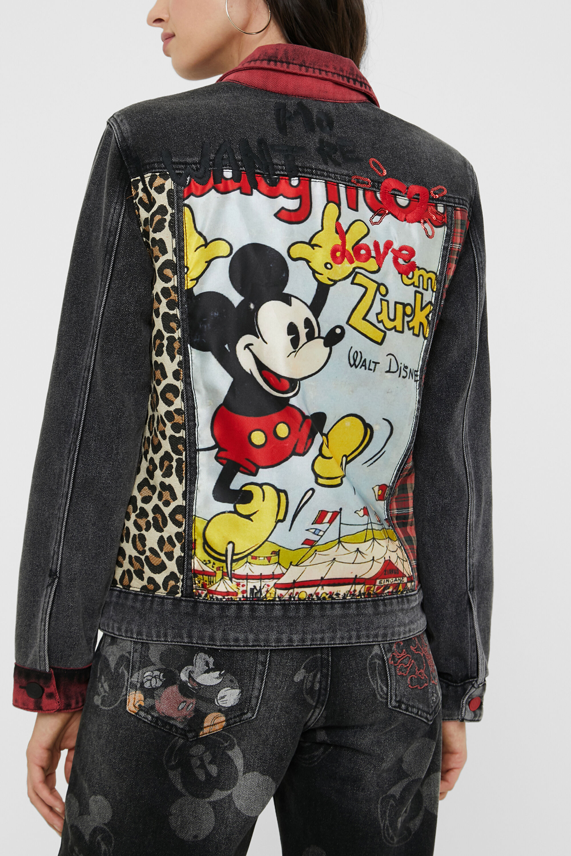 Desigual mickey mouse denim best sale jacket