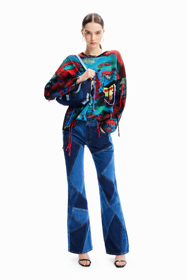 Texans flare patch María Escoté | Desigual