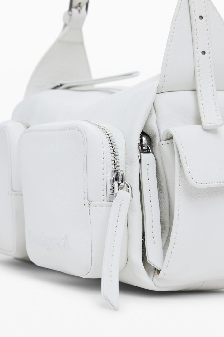 Kleine Ledertasche mit Taschen | Desigual