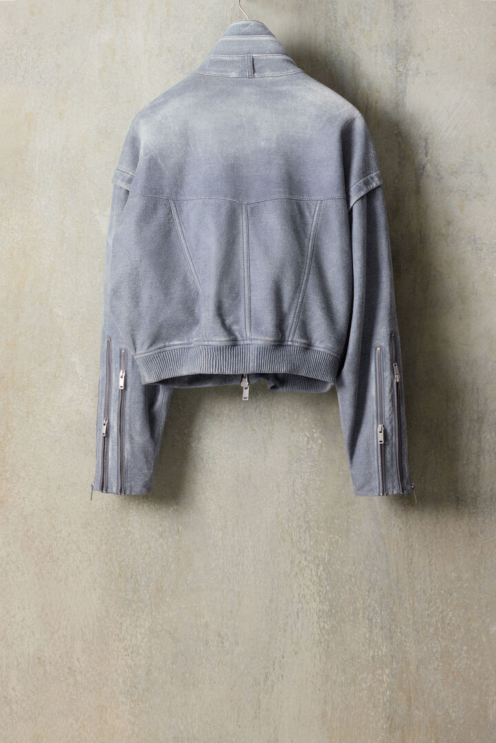 Veste en cuir effet denim studio | Desigual
