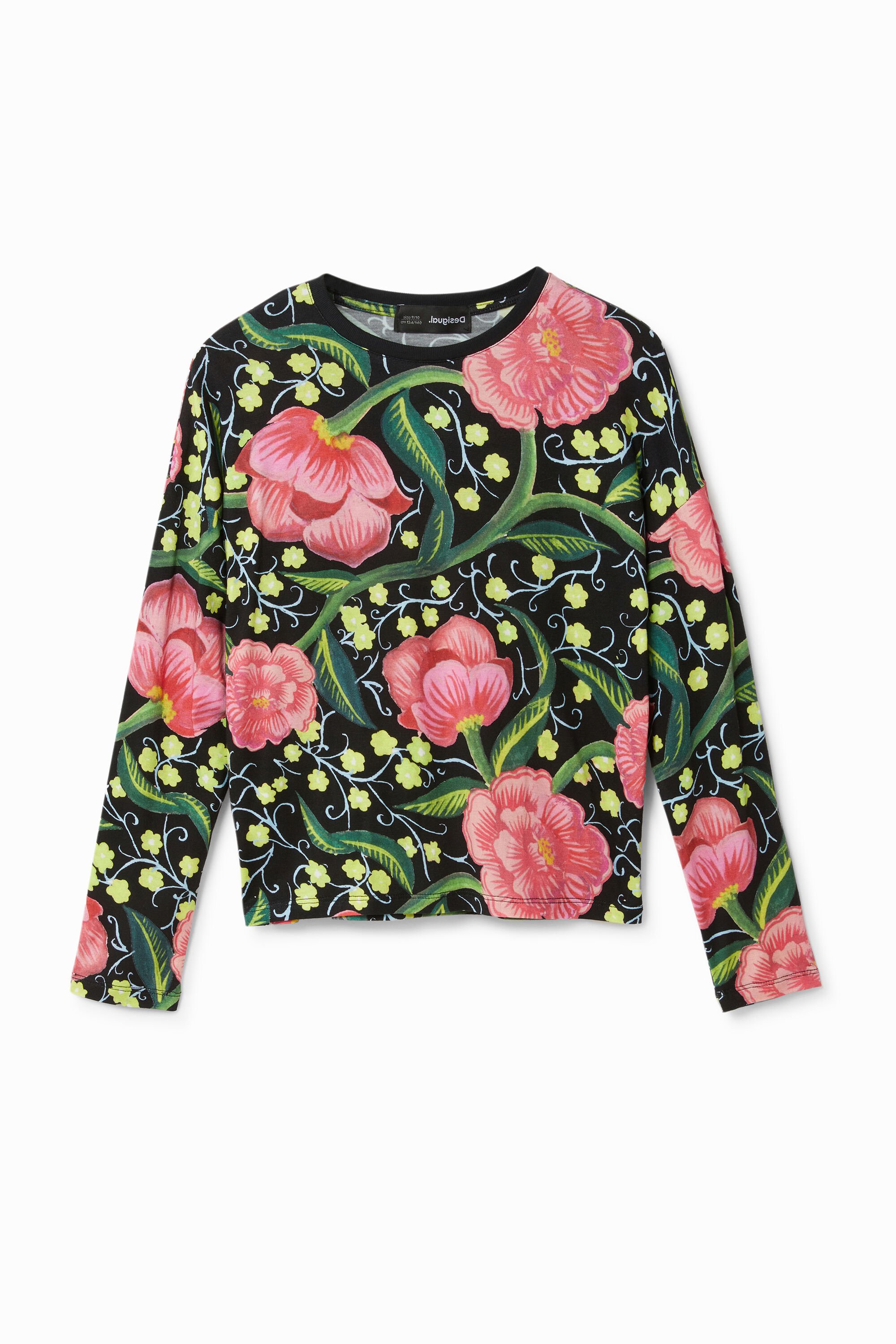 Shirt Blumen japanische Ärmel