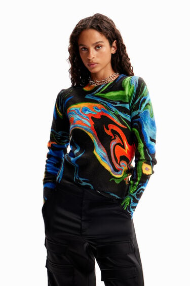 Marbled pullover | Desigual