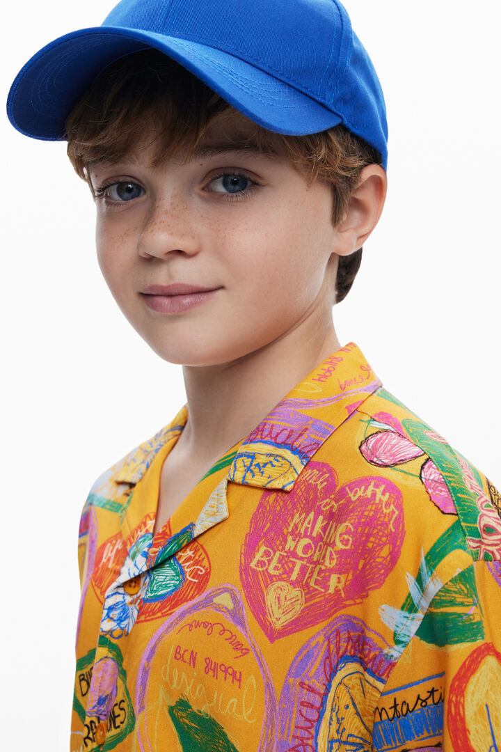 Short-sleeve shirt with stamps | Desigual