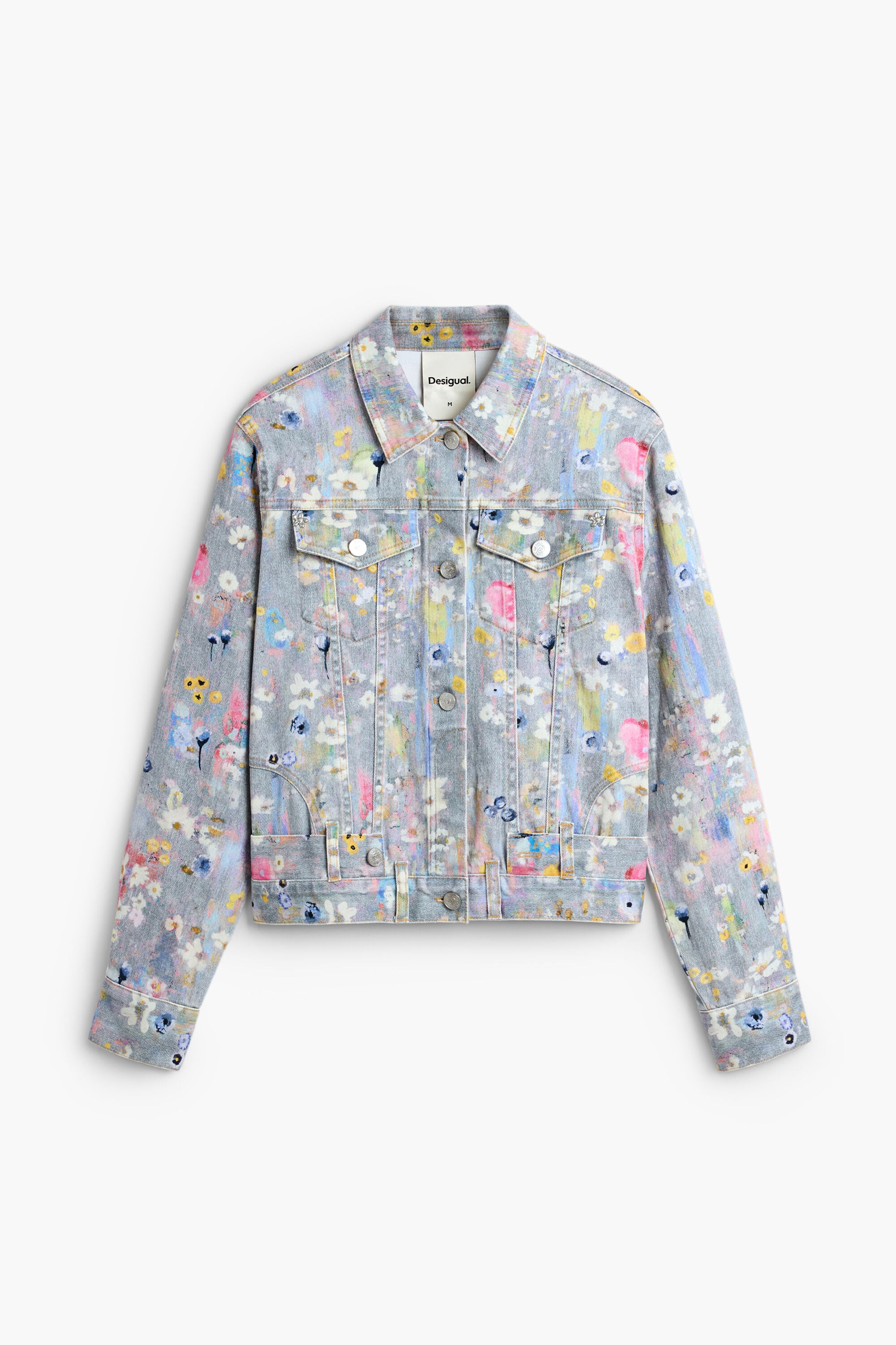 プリント入りデニムジャケット グレー 女性用 I Desigual.com