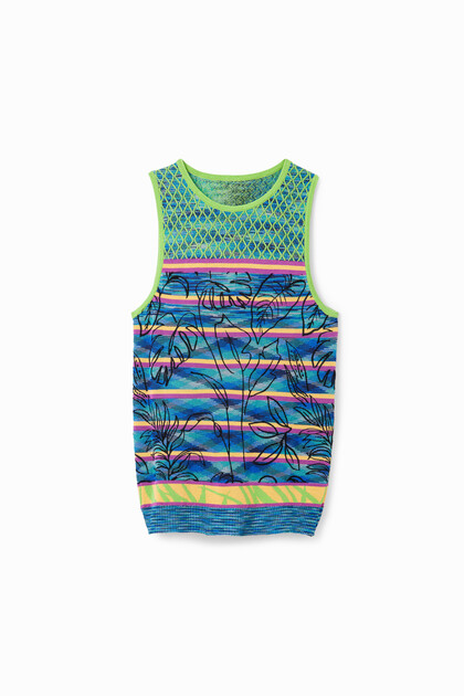 Camiseta punto rayas