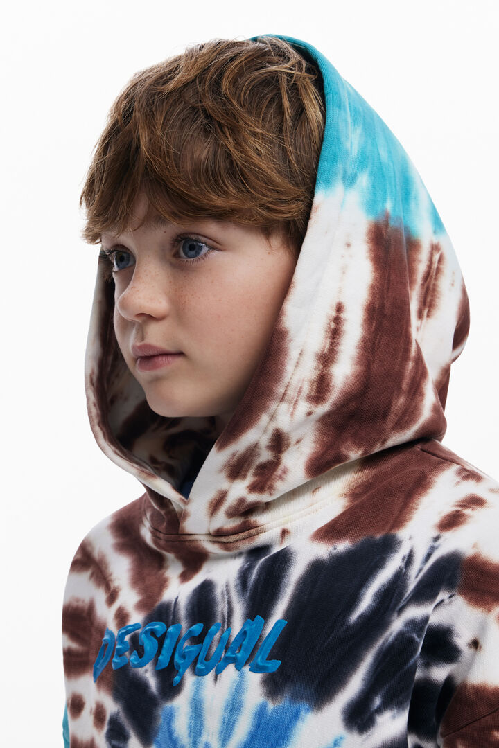Sweat à capuche Tie-Dye logo | Desigual