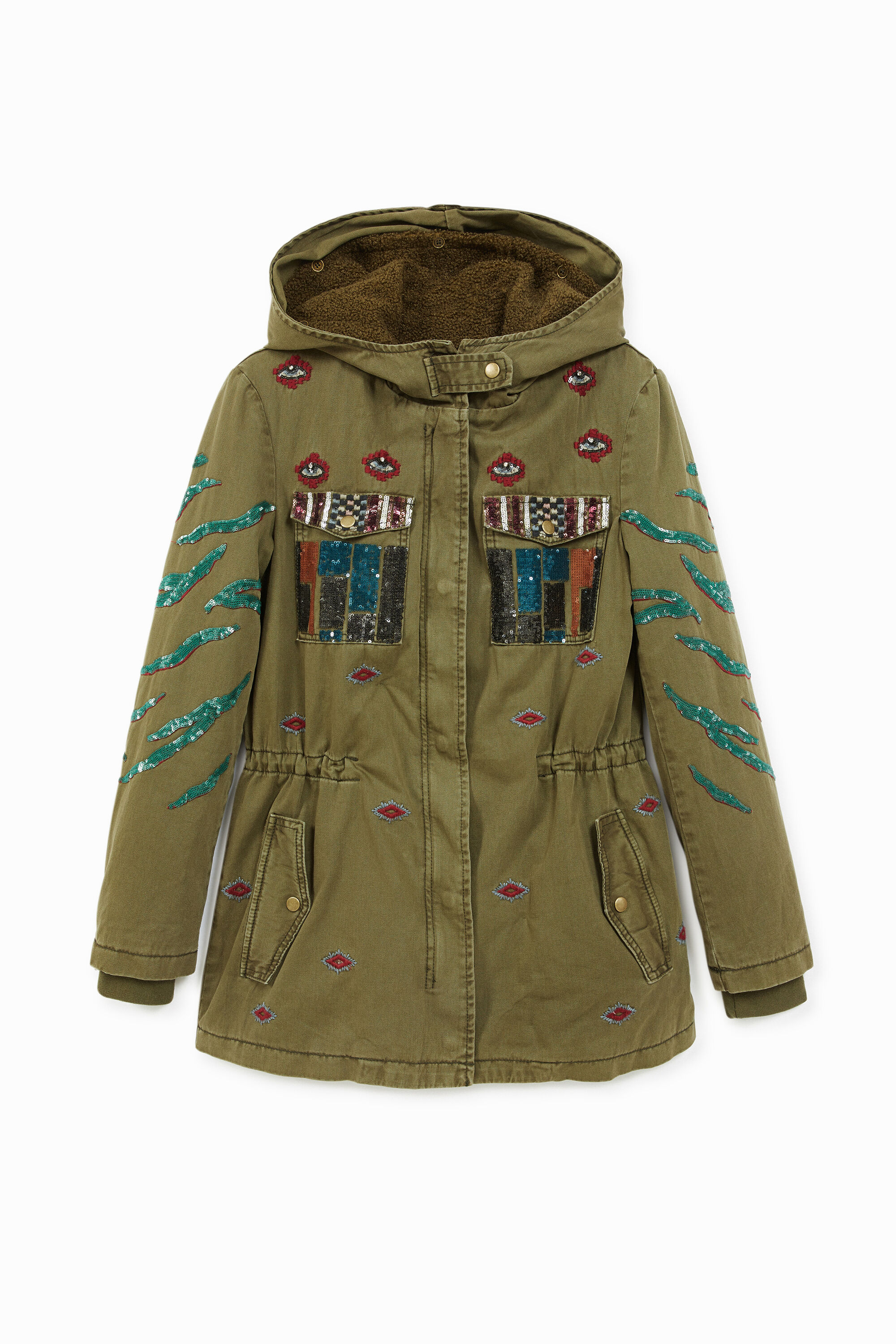 Parka militare cappuccio - GREEN - 40