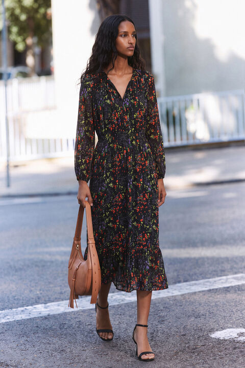 VESTITO MIDI A FIORI