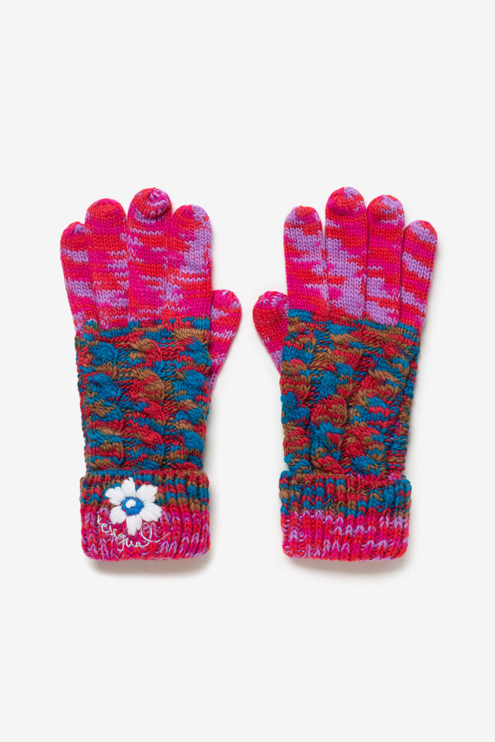 Gants en maille revers multicolore | Desigual