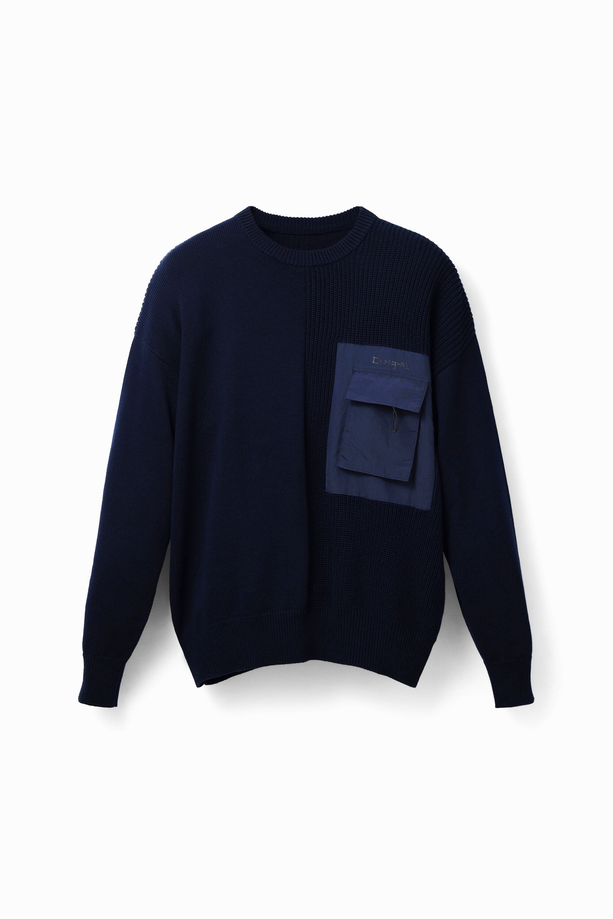Marine-Pullover Loose Fit