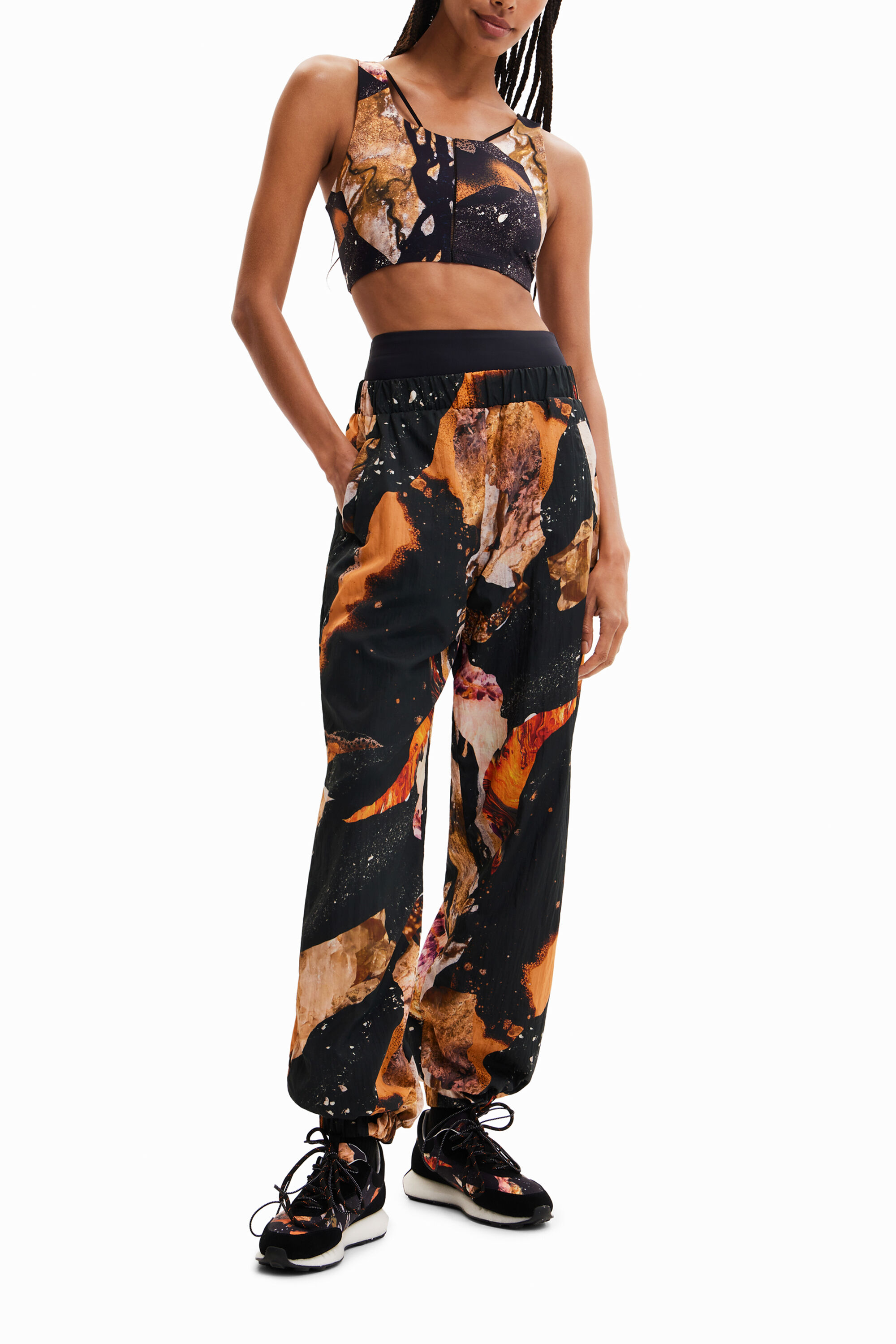 Sport top with digital print Desigual