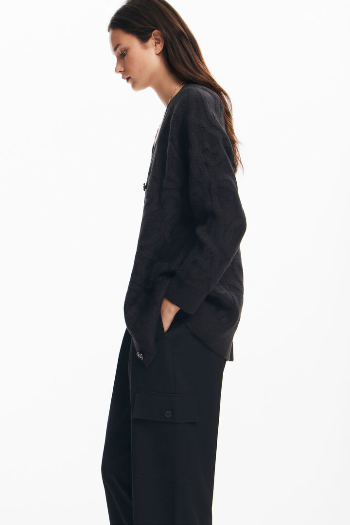 Cardigan oversize a maglia | Desigual