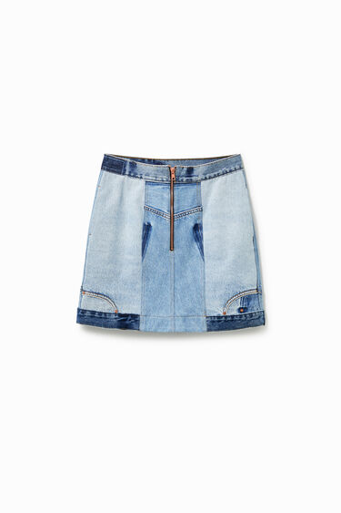 Mini faldilla denim upcycling | Desigual