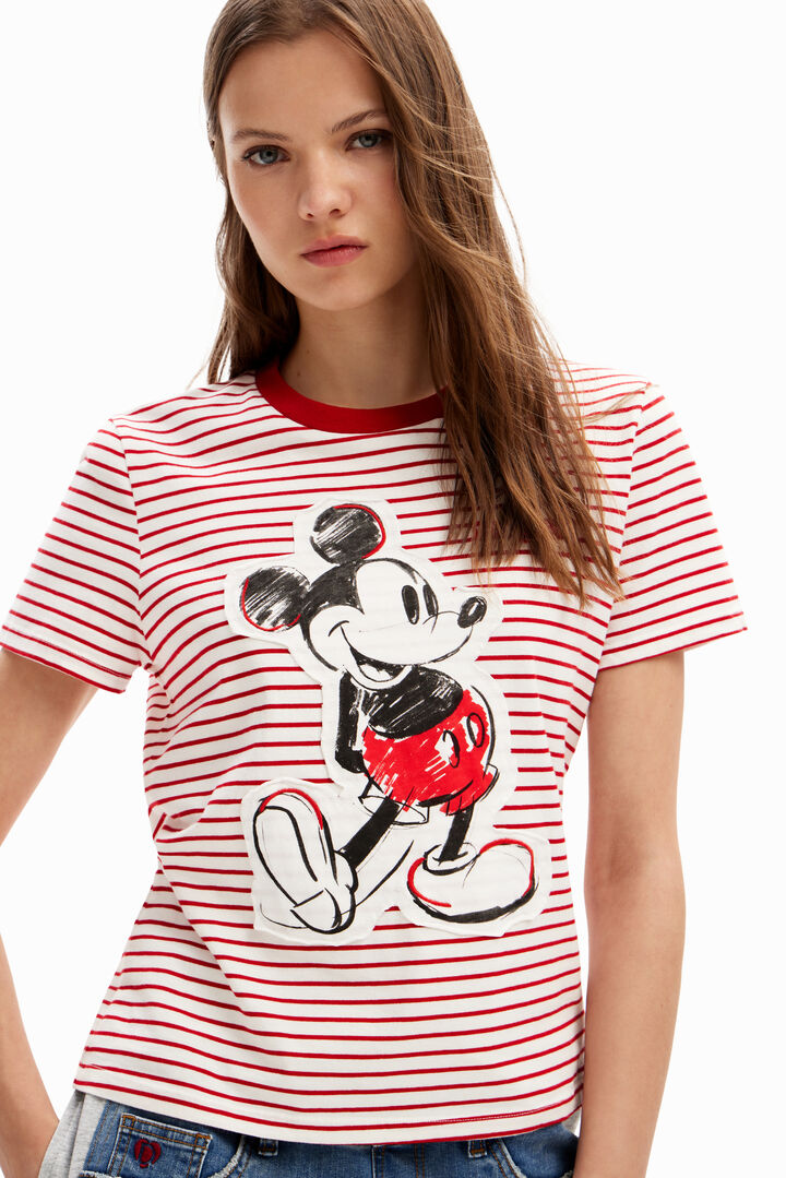 Striped Mickey Mouse T-shirt | Desigual