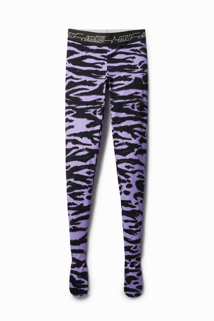 Leggings slim animal print