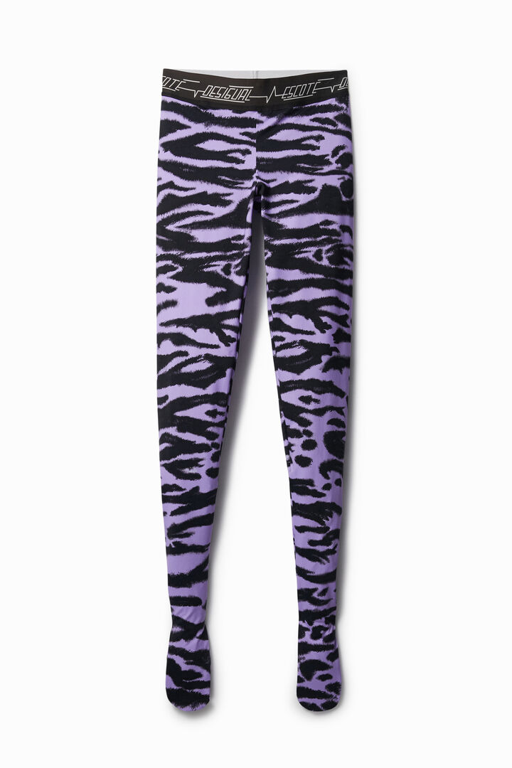 Animal print slim leggings | Desigual