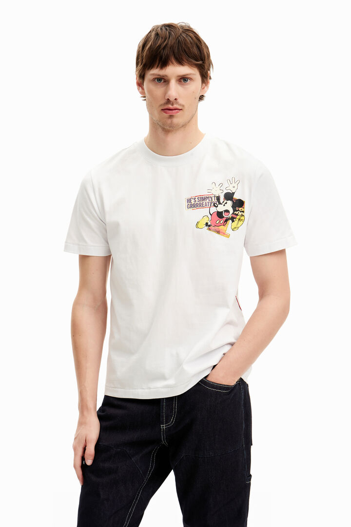 Camiseta de manga corta Mickey Mouse y frase | Desigual