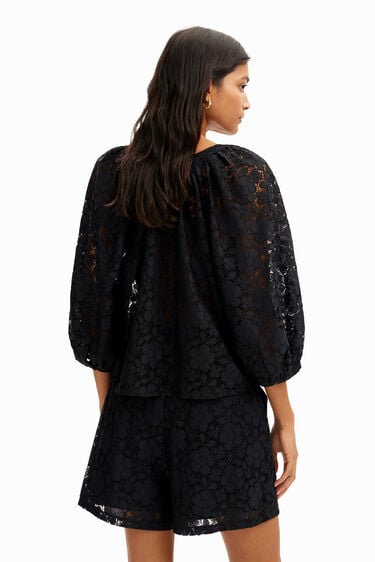 Floral lace blouse | Desigual